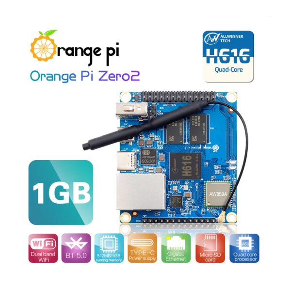 Orange Pi Zero 2 – 1GB RAM