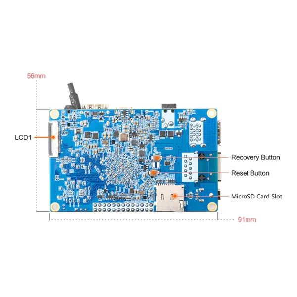 Orange Pi 4 LTS – 4GB RAM 16GB EMMC - Image 8