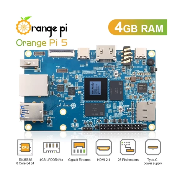 Orange Pi 5 – 4GB RAM