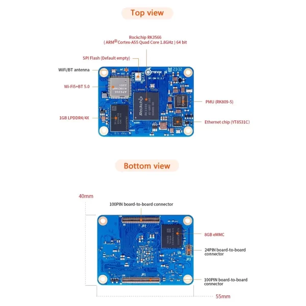 Orange Pi CM4 – 1GB RAM 8GB EMMC - Image 5