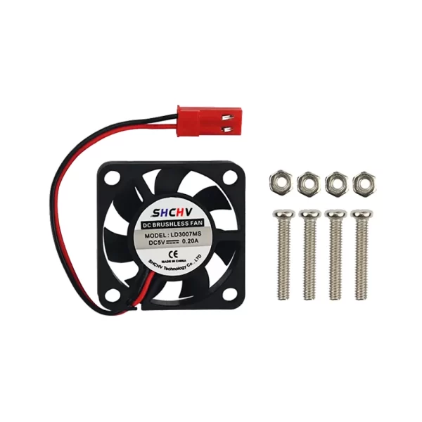 5VDC Fan 30x30mm – 0.2A With JST Connector