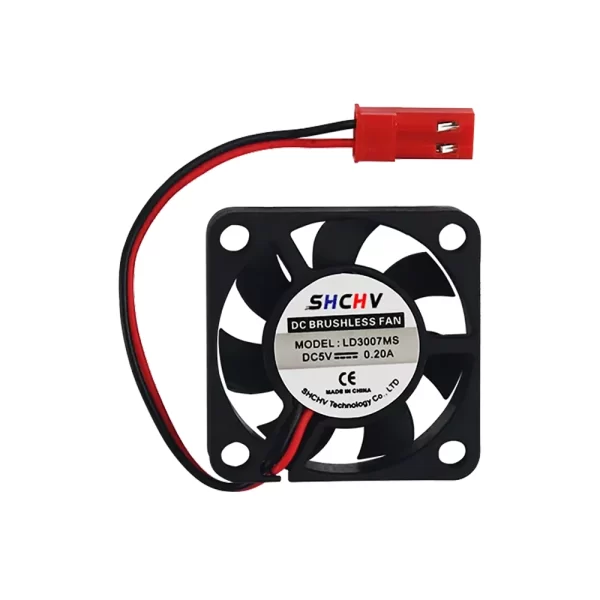 5VDC Fan 30x30mm – 0.2A With JST Connector - Image 2