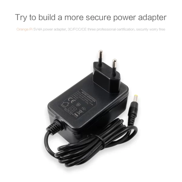 Orange Pi 5V 4A Power Supply – DC Jack 4×1.7mm - Image 2