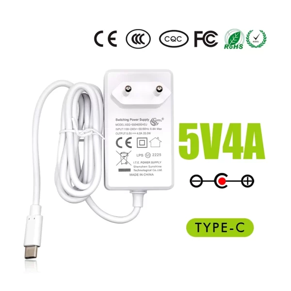 Orange Pi 5V 4A Power Supply – USB Type-C