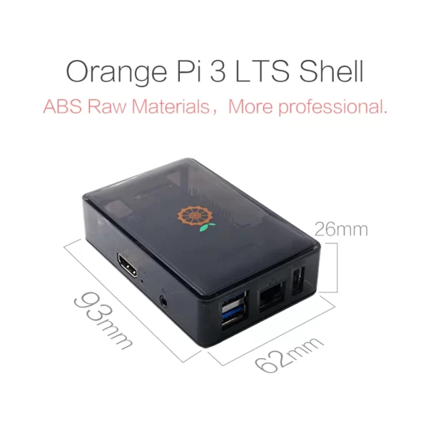 Orange Pi 3 LTS Black ABS Case