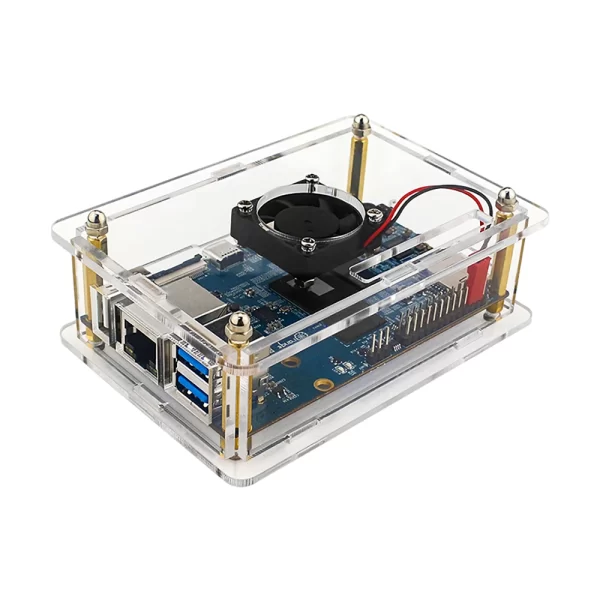 Orange Pi 5/5B Acrylic Case With Fan - Image 2