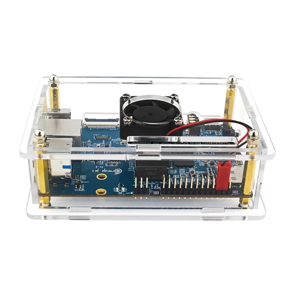 Orange Pi 5/5B Acrylic Case With Fan - Image 3