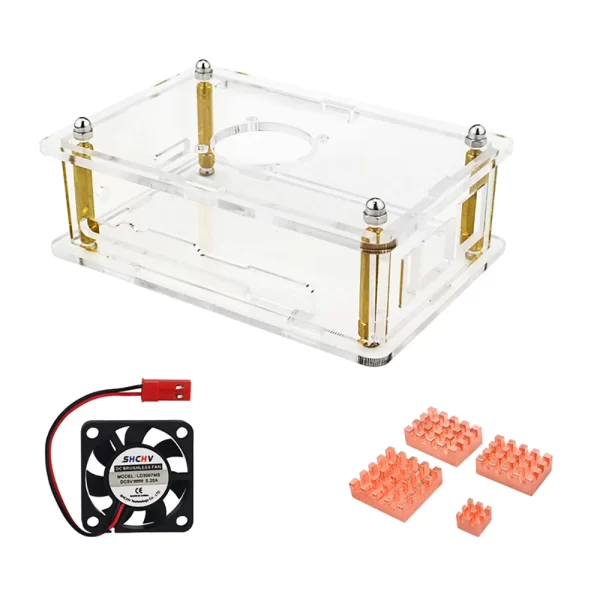 Orange Pi 5/5B Acrylic Case With Fan - Image 6