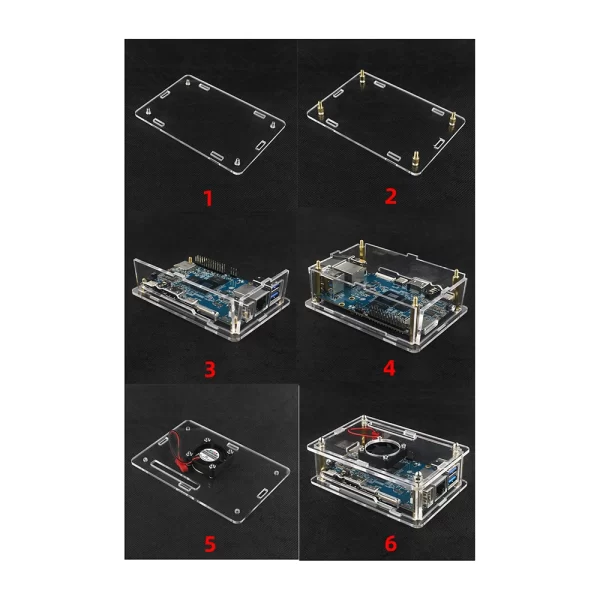 Orange Pi 5/5B Acrylic Case With Fan - Image 9