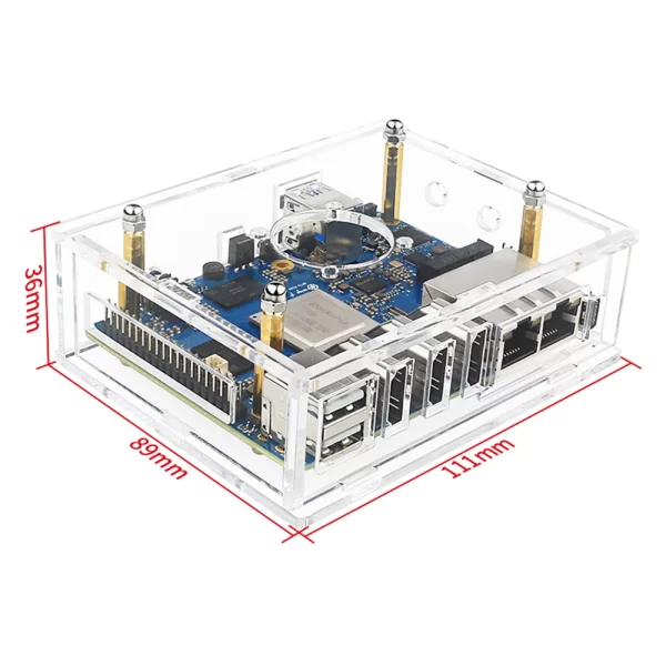 Orange Pi 5 Plus Acrylic Case With Fan - Image 2