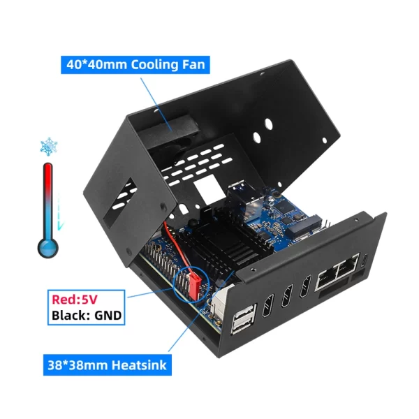 Orange Pi 5 Plus Aluminium Case – Type 2 - Image 10