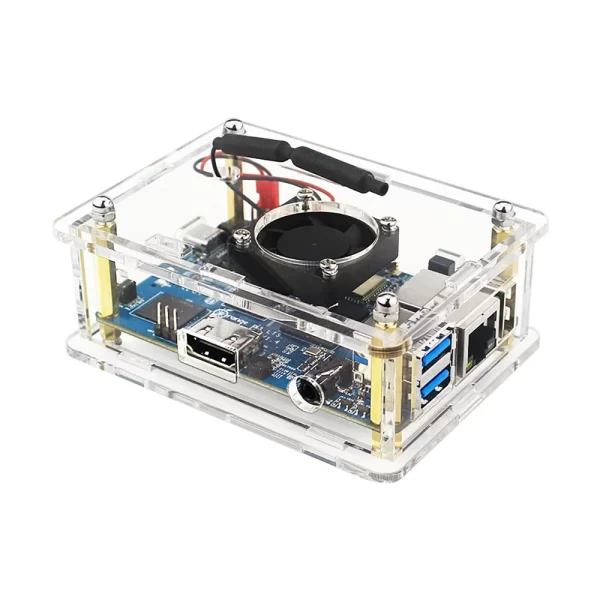 Orange Pi 3 LTS Acrylic Case With Fan