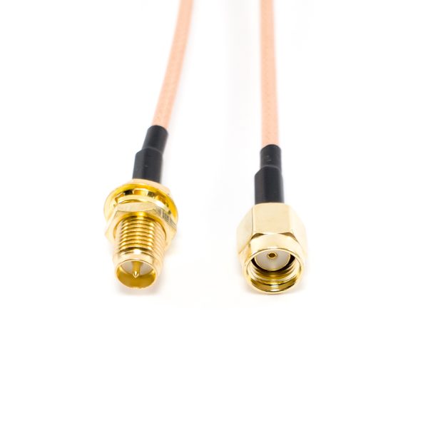 Male RP-SMA to Female RP-SMA RG-316 – 10cm