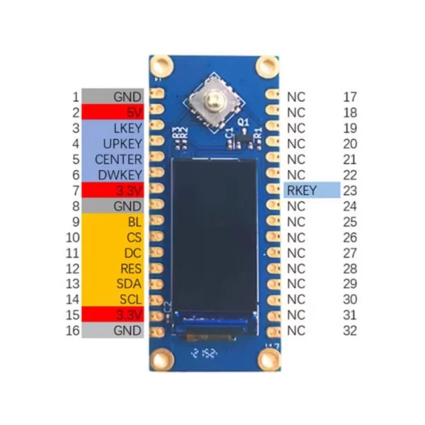 LuatOS LCD Expansion Board – 0.96″ ST7735S - Image 4