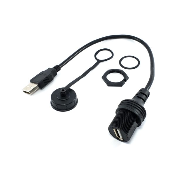 Waterproof USB 2.0 Extension Cable – 30cm