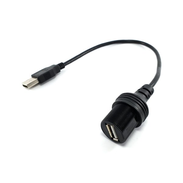 Waterproof USB 2.0 Extension Cable – 30cm - Image 2
