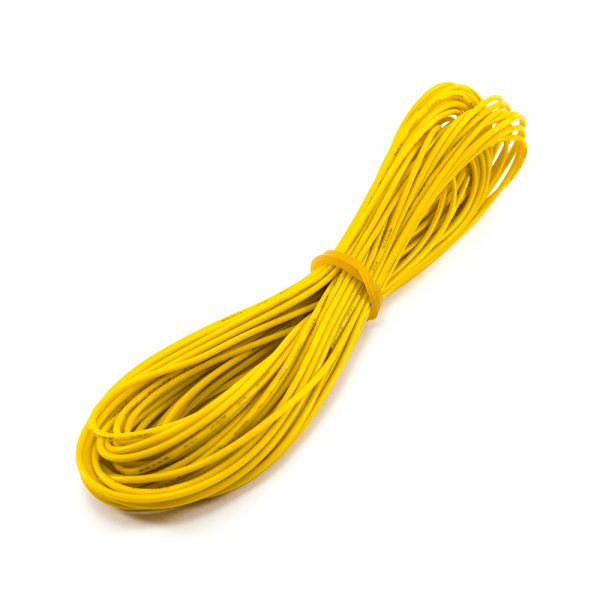 26AWG Stranded PVC Cable – 10m Yellow