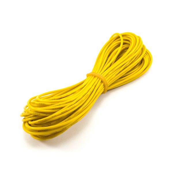 22AWG Stranded PVC Cable – 10m Yellow