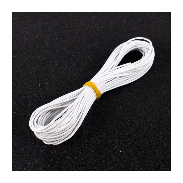 26AWG Stranded PVC Cable – 10m White