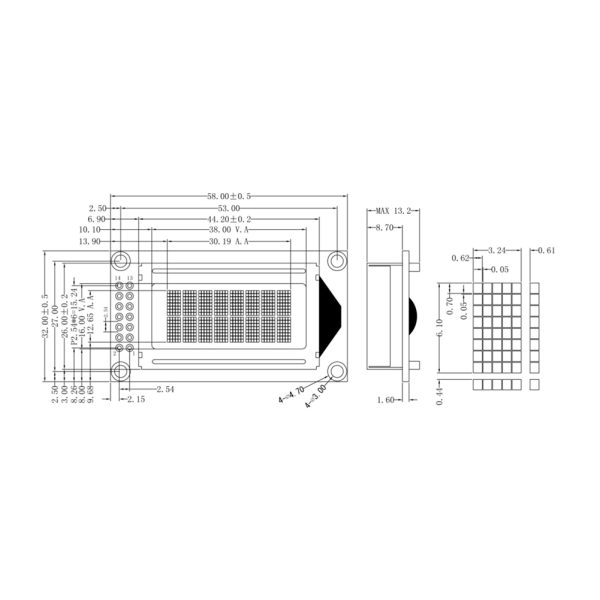 8×2 LCD – White On Blue - Image 5