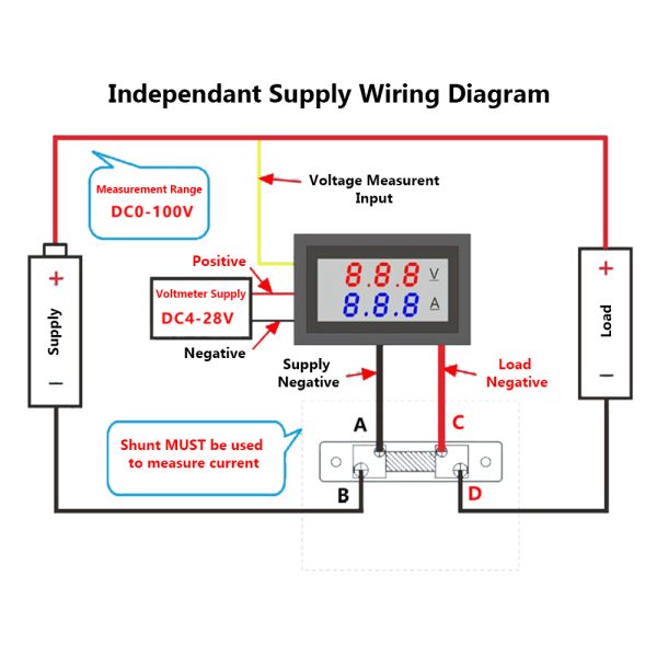 Digital Voltmeter Ammeter – 100A Type1 - Image 4