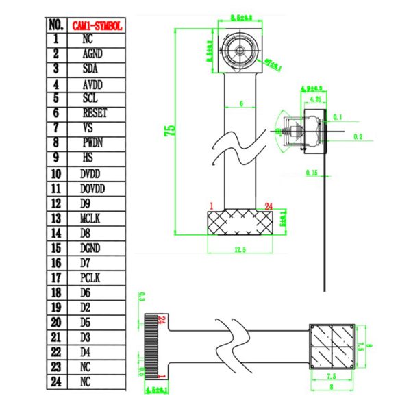 OV2640 120° Wide Angle Lens Camera - Image 4
