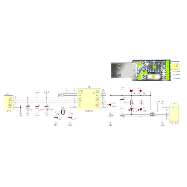 CH340G USB-Serial Converter Type 1 - Image 4