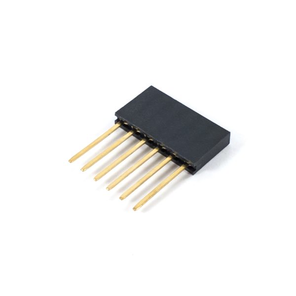Female Pin Header – Straight 6P Long 2.54mm SIL