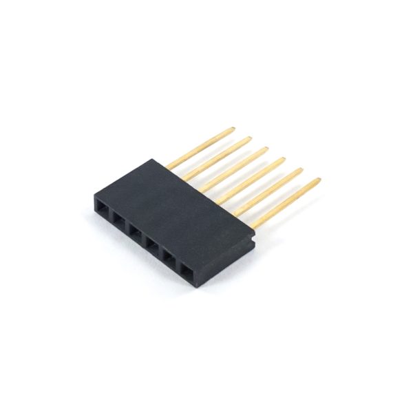 Female Pin Header – Straight 6P Long 2.54mm SIL - Image 2