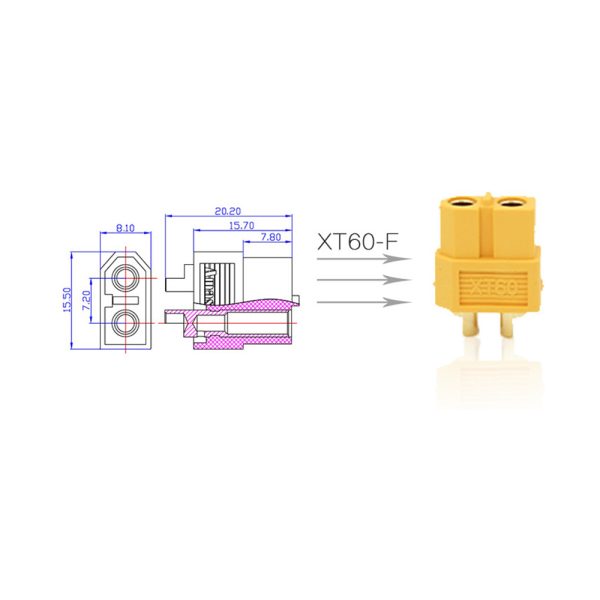 XT60 Female Connector - Image 3