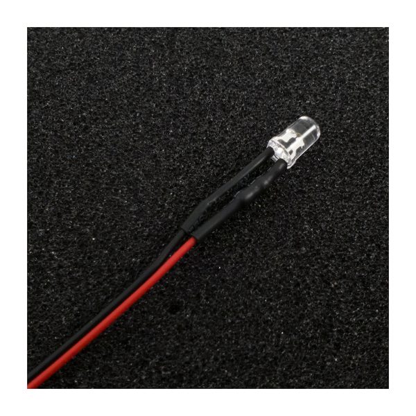 Pre-Wired 5mm 12V LED Cool White – 5 Pieces - Image 2