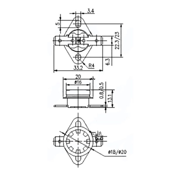 KSD301 Thermostat NO 50°C - Image 3