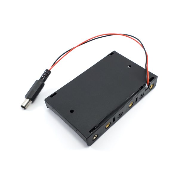 6 Cell AA Battery Holder With DC Jack - Image 2