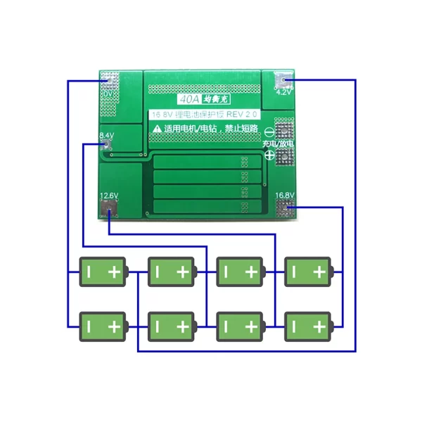 Battery Protection Board 4S 40A Balanced - Image 4