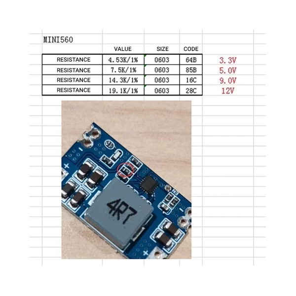DC-DC Buck Converter – Mini 560 12V - Image 4