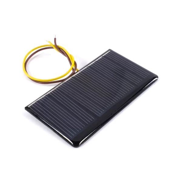 Poly Solar Panel 5V 60mA 68x37mm – With Wires