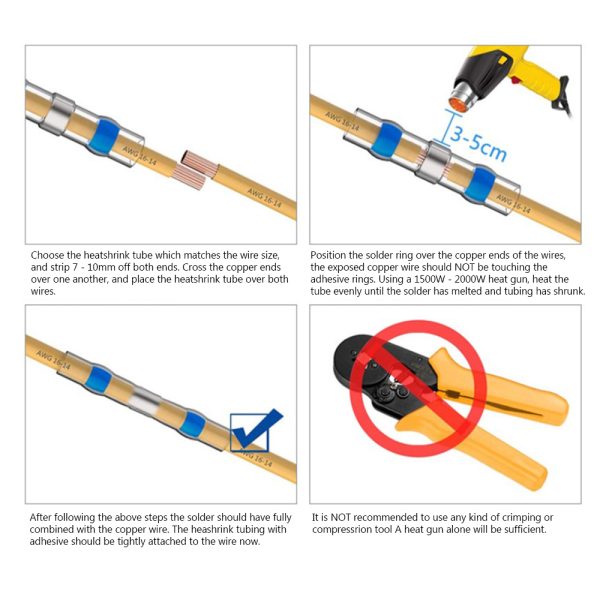 Waterproof Automatic Solder Heatshrink – 50 Piece Kit - Image 4