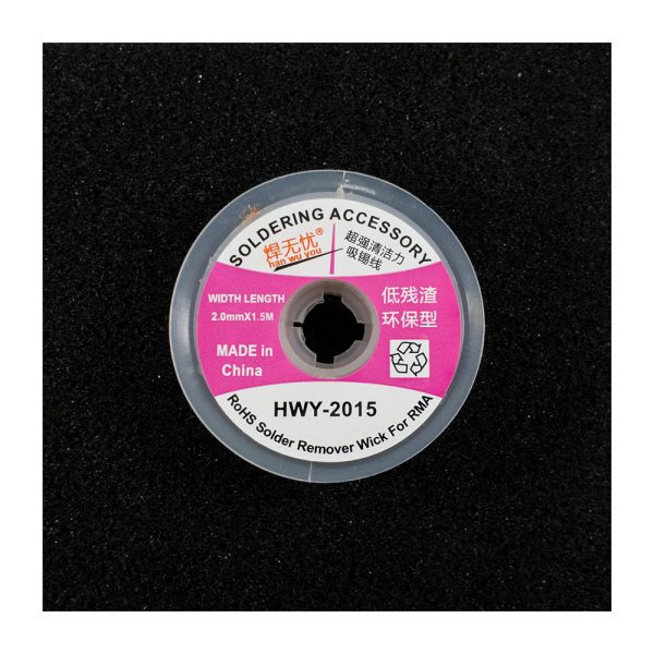 Solder Wick – 2.0mm x 1.5m