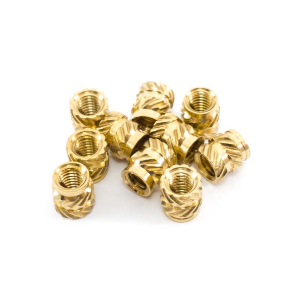 M3x5mm Brass Nut Insert – 10 Pieces