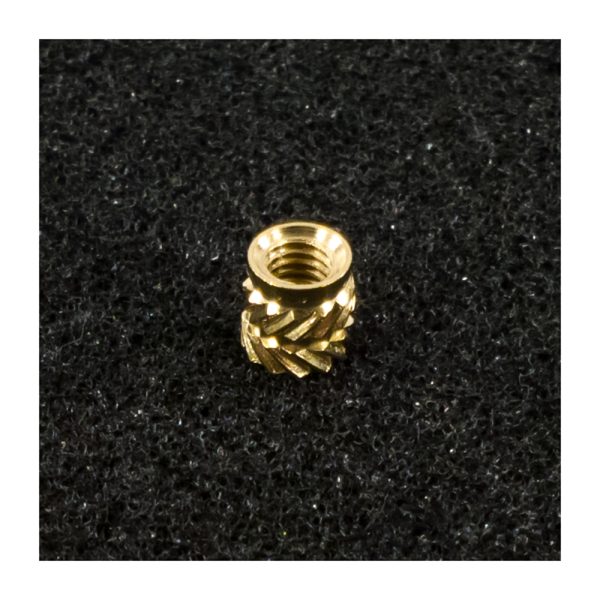 M4x6mm Brass Nut Insert – 10 Pieces - Image 3
