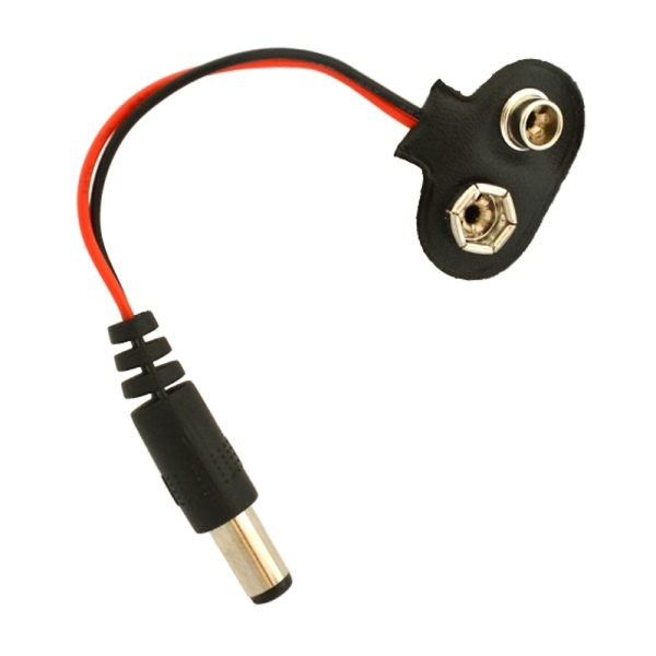 9V Battery Connector To Male DC Jack