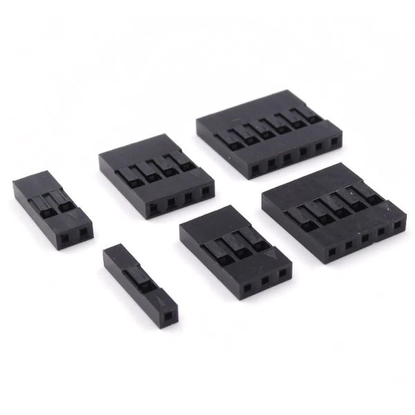 2.54mm Dupont Housing – Single Row – 5 Pieces
